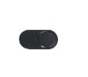 Webcam Cover Black – כיסוי פרטיות דק למצלמת מחשב נייד עם מנגנון החלקה לפתיחה וסגירה, בעובי 0.7 מ"מ, מתאים ללפטופים, טאבלטים ומסכים, אביזר אבטחה לשמירה על פרטיות, עשוי מתכת איכותית בעיצוב מינימליסטי בצבע שחור.