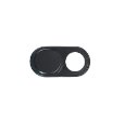 Webcam Cover Black – כיסוי פרטיות דק למצלמת מחשב נייד עם מנגנון החלקה לפתיחה וסגירה, בעובי 0.7 מ"מ, מתאים ללפטופים, טאבלטים ומסכים, אביזר אבטחה לשמירה על פרטיות, עשוי מתכת איכותית בעיצוב מינימליסטי בצבע שחור.