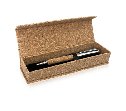 מארז מתנה אקולוגי CORK PACK עט מתכת ושעם בקופסת שעם טבעית ממותגת