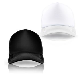 כובע ראפר רשת בצבע מלא לבחירה