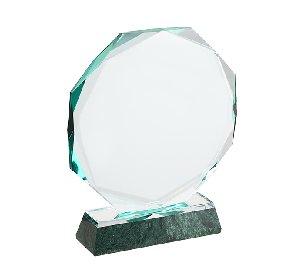 מגן הוקרה קריסטל יוקרתי - צורת משושה