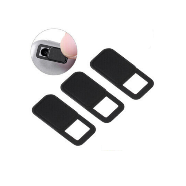 כיסוי מצלמה למחשב נייד להחלקה – Camera Privacy Slide Cover Black – כיסוי פרטיות למצלמת לפטופ, מנגנון הזזה, כיסוי דק ואלגנטי לחסימת מצלמה, מתאים למחשבים ניידים, טאבלטים ומסכים, אביזר אבטחה ופרטיות איכותי בצבע שחור.