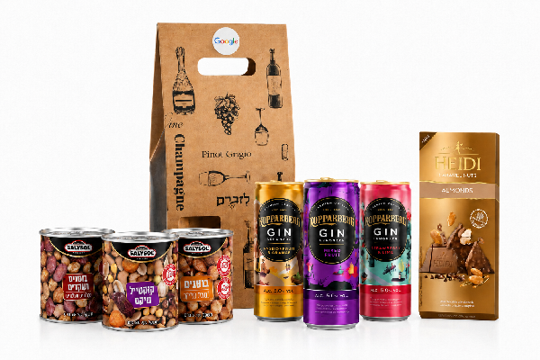 מארז קוקטיילים Kopparberg עם שוקולד ופיצוחים